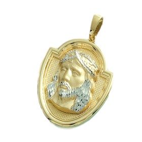Medalla Santa Faz, Cara de Cristo, de oro de 18 quilates