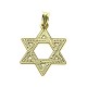 Medalla colgante Estrella de David de oro de 18 quilates