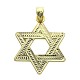 Medalla colgante Estrella de David de oro de 18 quilates