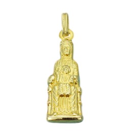 Medalla de la Virgen de Montserrat de oro de 18 quilates