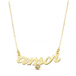 Colgante corazón oro amarillo