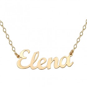 Gold name necklace