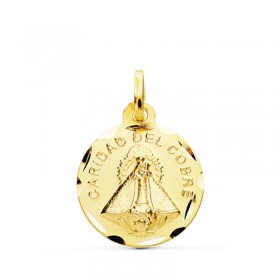 Medalla de la Virgen del Cobre de oro de 18 quilates