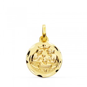 Medalla de la Sagrada Familia de oro de 18 quilates