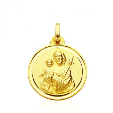 Saint Joseph medal in 18 carat gold
