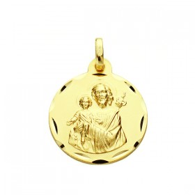 Medalla de Sant Josep de oro de 18 quilates