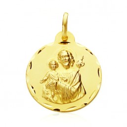 Medalla de Sant Josep de oro de 18 quilates