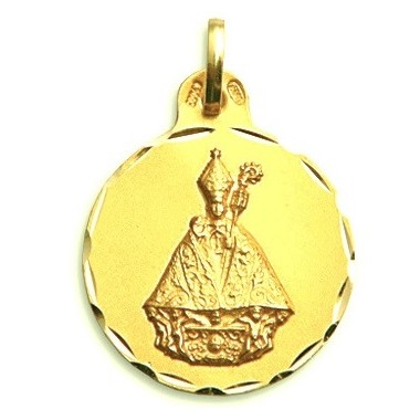 Medalla de San Fermín de oro de 18 quilates