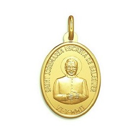 Medalla de San Josemaría Escrivá de oro de 18 quilates