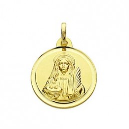 Medalla de Santa Llúcia de oro de 18 quilates