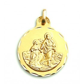Medalla de San Joaquín de oro de 18 quilates