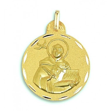 Medalla de Santo Tomás de oro de 18 quilates