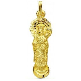 Medalla de la Virgen de la Almudena de oro de 18 quilates