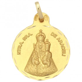 Medalla de la Virgen de Araceli de oro de 18 quilates