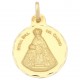 Medalla de la Virgen del Camino de oro de 18 quilates
