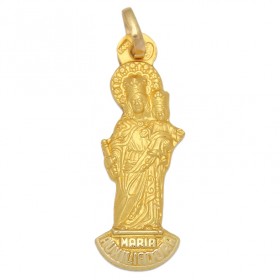Medalla de la Virgen Auxiliadora de oro de 18 quilates