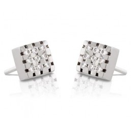 White gold earrings with 18 diamonds