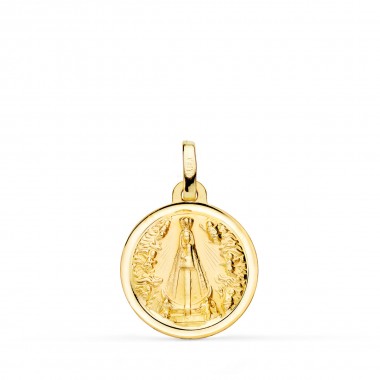 Medalla de la Virgen de Begoña de oro de 18 quilates