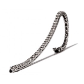 Riviere white gold bracelet with 52 diamonds