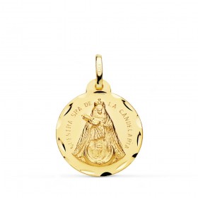 Medalla de la Virgen de la Candelaria de oro de 18 quilates