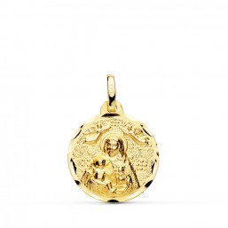 Medalla de la Virgen de la Cinta de oro de 18 quilates
