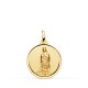 Medalla de la Virgen de Guadalupe de oro de 18 quilates