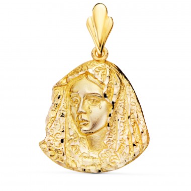 Religious medal of Our Lady of Macarena in 18-carat gold Religious medal of Our Lady of Macarena in 18-carat gold