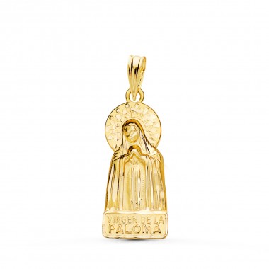 Medalla de la Virgen de la Paloma de oro de 18 quilates