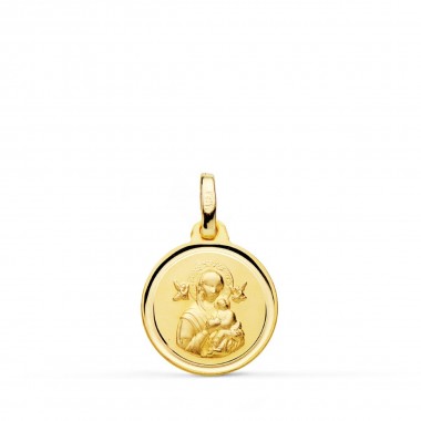 Religious medal of Our Lady of Perpetual Help in 18-carat gold