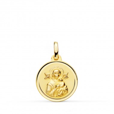 Religious medal of Our Lady of Perpetual Help in 18-carat gold