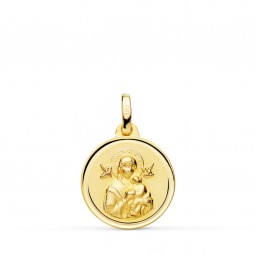Religious medal of Our Lady of Perpetual Help in 18-carat gold