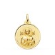 Medalla de la Virgen del Perpetuo Socorro de oro de 18 quilates
