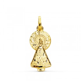 Medalla de la Virgen del Pilar de oro de 18 quilates