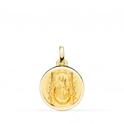 Medalla de la Virgen del Pino de oro de 18 quilates