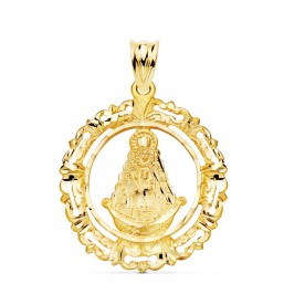 Medalla de la Virgen del Rocío de oro de 18 quilates
