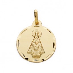 Medalla de la Virgen de Tiscar de oro de 18 quilates