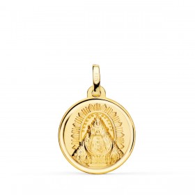 Medalla de la Virgen de las Nieves de oro de 18 quilates