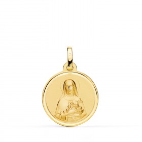 Medalla de Santa Teresa de oro de 18 quilates
