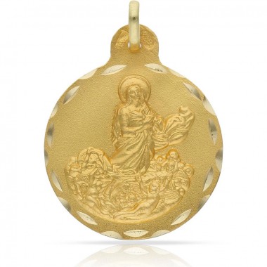 Medalla de Santa María Magdalena de oro de 18 quilates