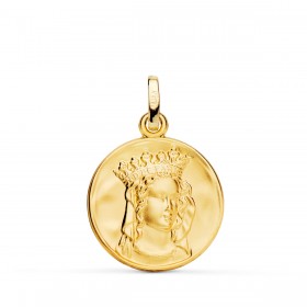 Medalla de la Virgen Notre Dame de París de oro de 18 quilates