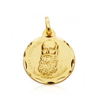 Medalla de Fray Leopoldo de oro de 18 quilates