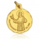 Medalla de San Francisco de Asís de oro de 18 quilates