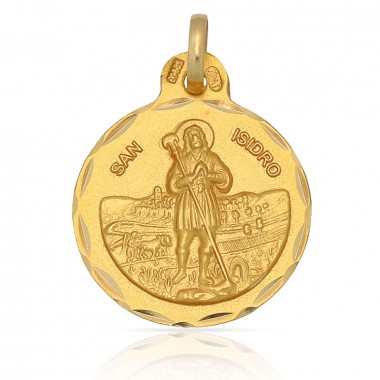Medalla de San Isidro de oro de 18 quilates