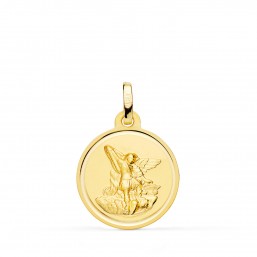 Medalla de San Miguel de oro de 18 quilates