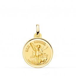 Medalla de San Miguel de oro de 18 quilates