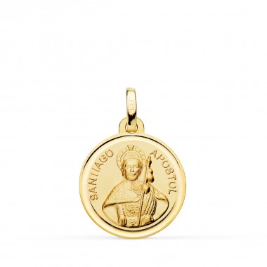 Medalla de Santiago Apóstol de oro de 18 quilates