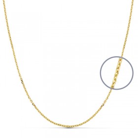 Cadena forzada de oro de ley de 18 quilates