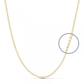 Cadena bilbao de oro de ley de 18 quilates