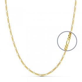 Cadena programada de oro de ley de 18 quilates