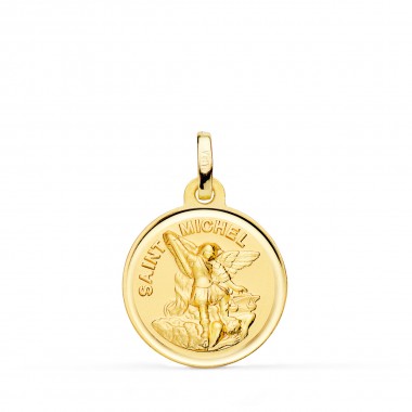 Medalla de San Miguel de oro de 18 quilates